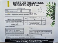 TARIFS DES PRESTATIONS